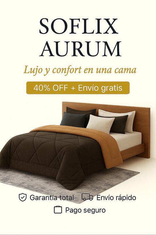LUNARI “Aurum” — Cama Premium de Confort y Elegancia