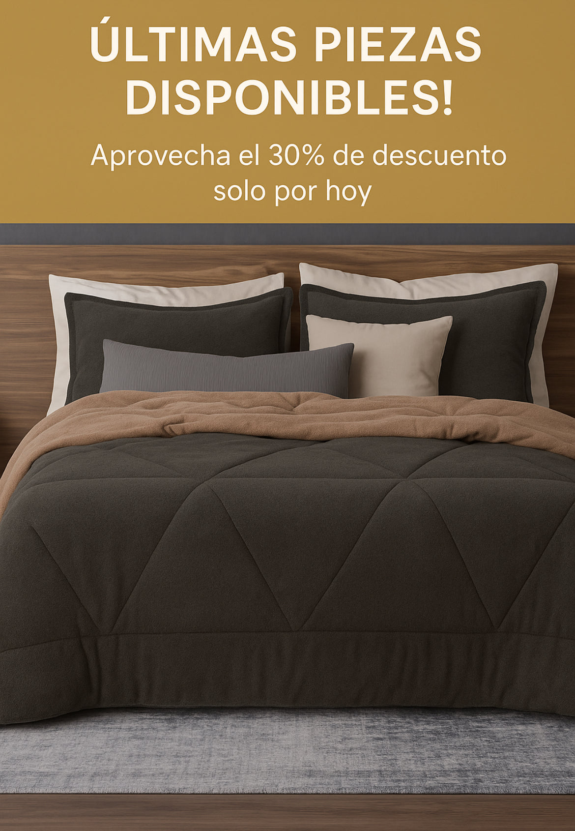 LUNARI “Aurum” — Cama Premium de Confort y Elegancia