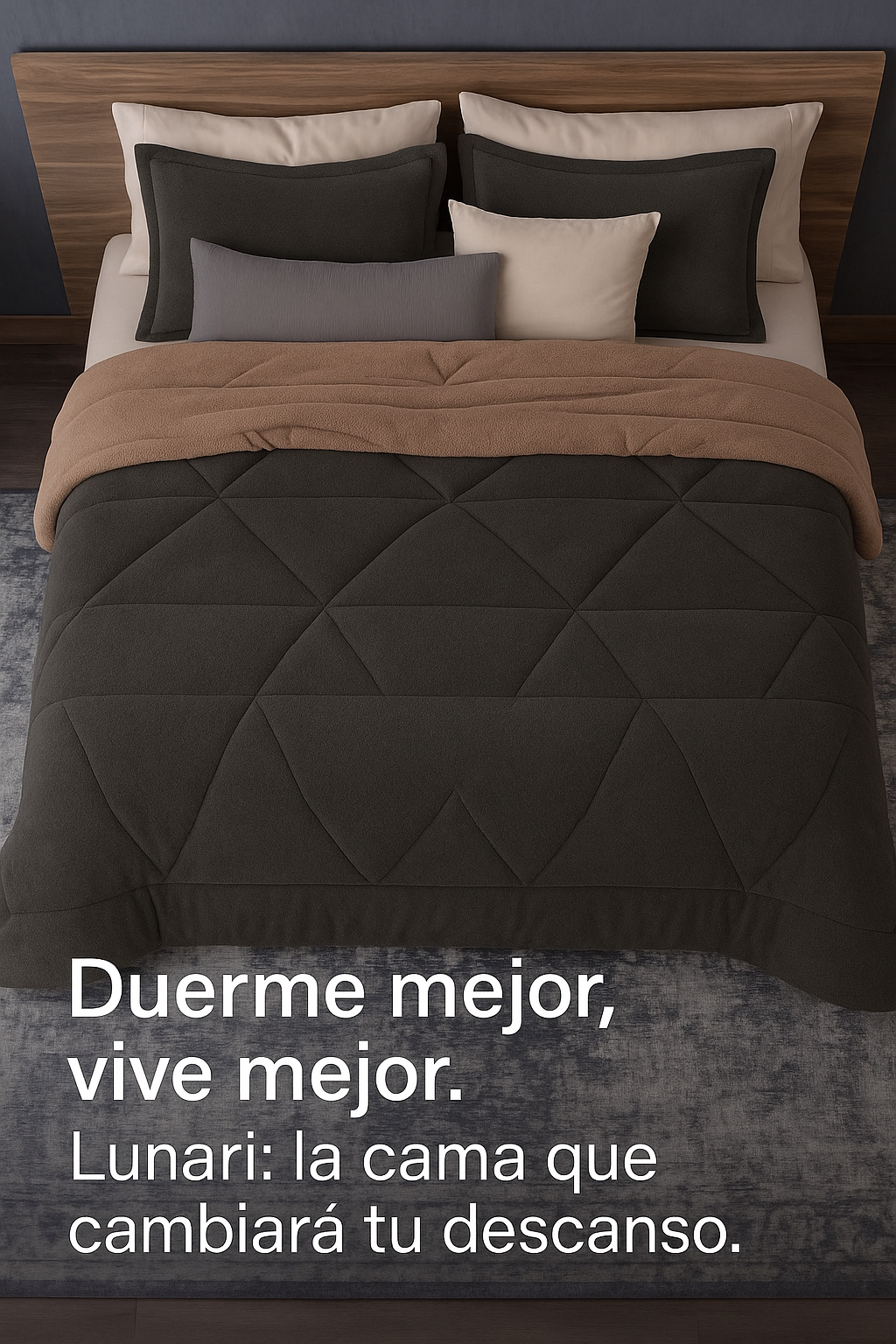 LUNARI “Aurum” — Cama Premium de Confort y Elegancia